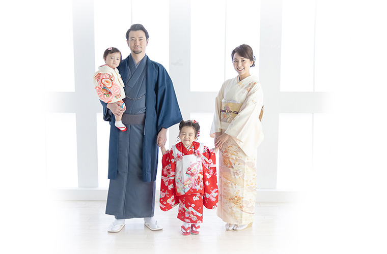 ママパパ一緒に七五三
